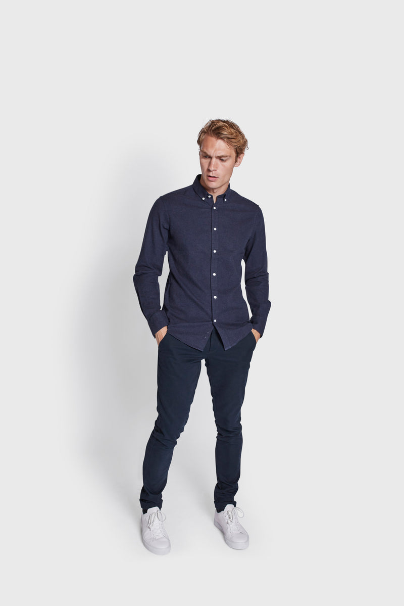 BS Jobe Casual Slim Fit Skjorta - Thunder