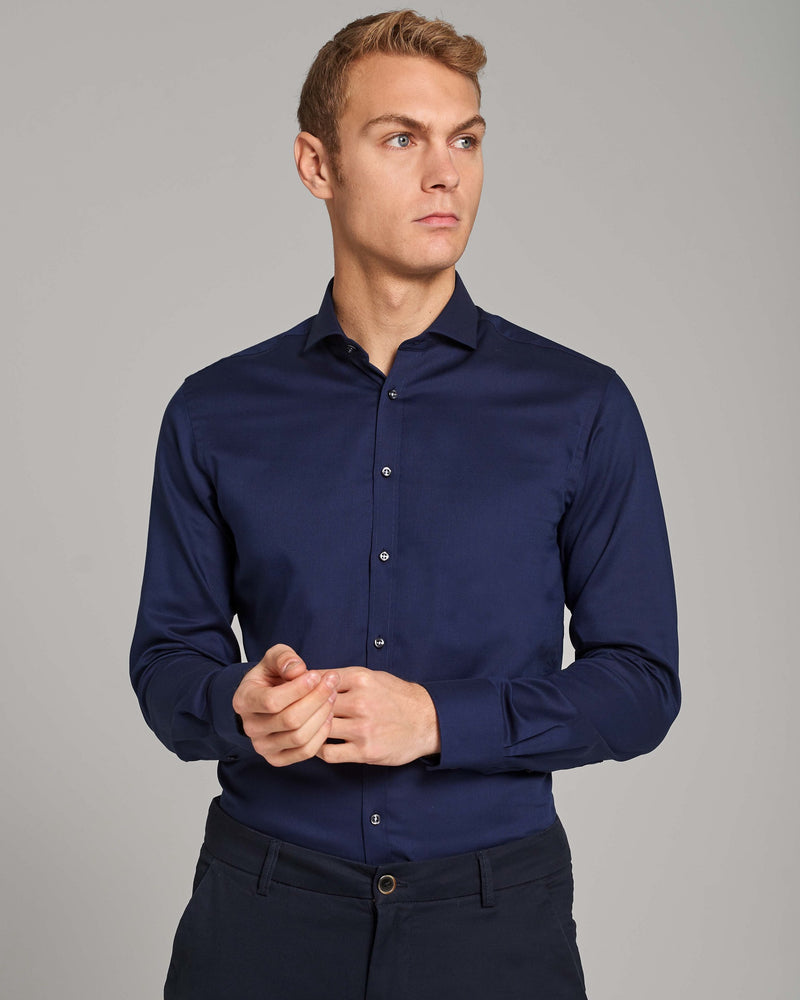 BS Zigo Modern Fit Skjorta - Navy