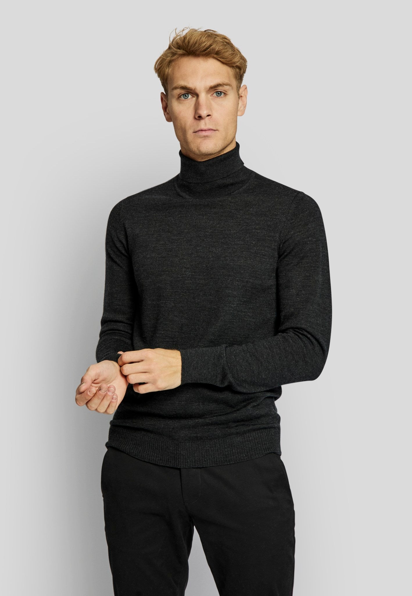 BS Saturn regular fit Stickad tröja - Charcoal