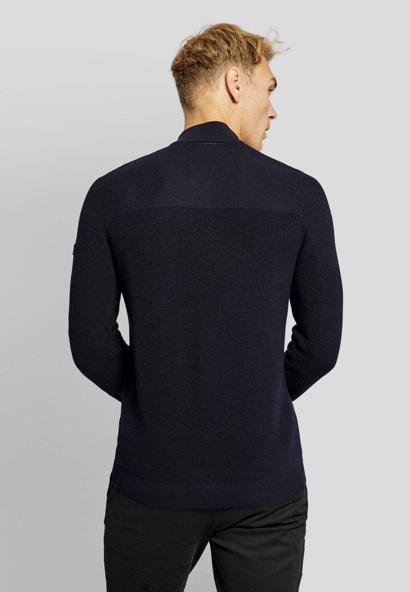 BS Elliot regular fit Strik - Marinblå