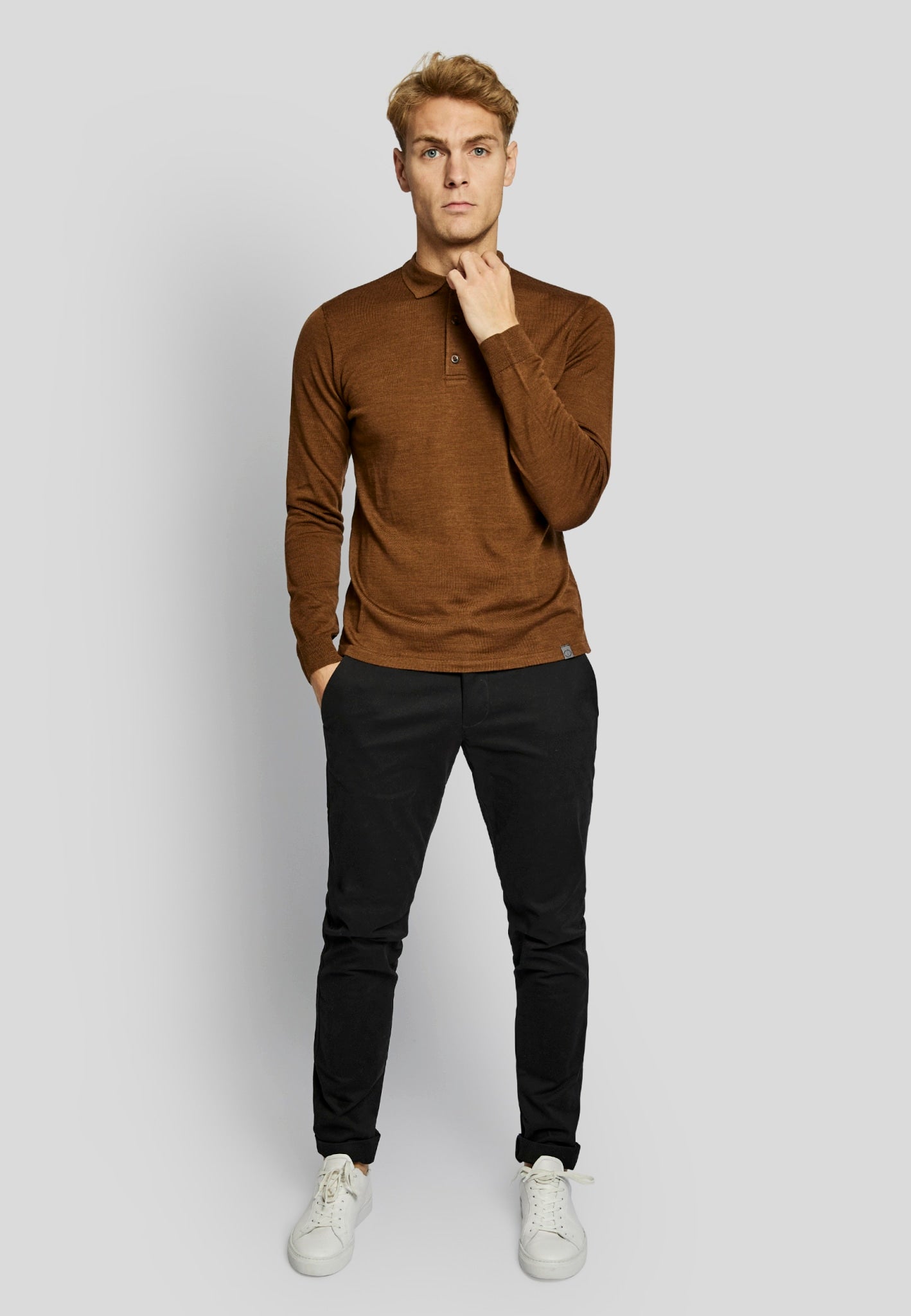 BS Loui regular fit Tröja - Tobacco