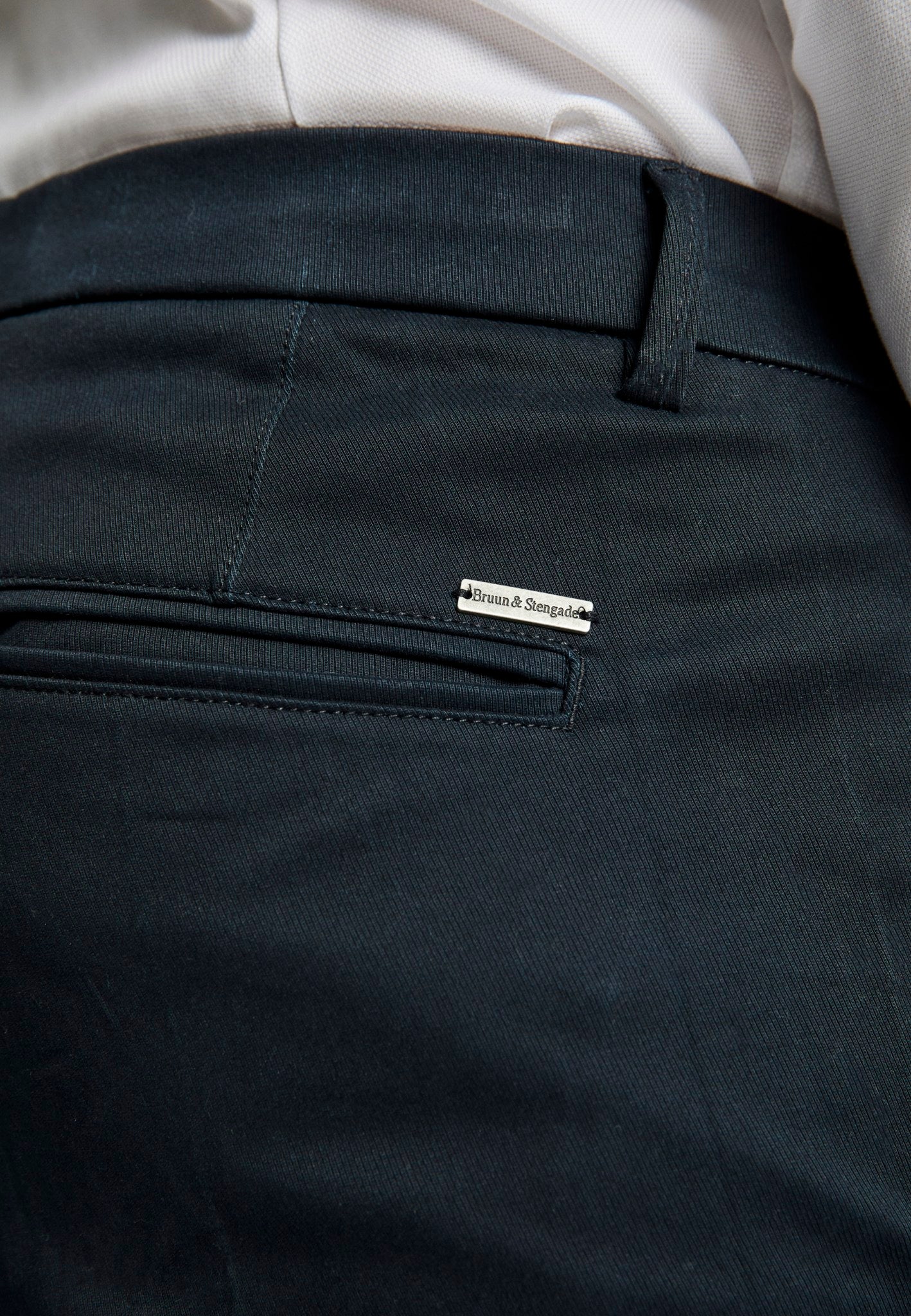 BS Oscar slim fit chinos - Marinblå