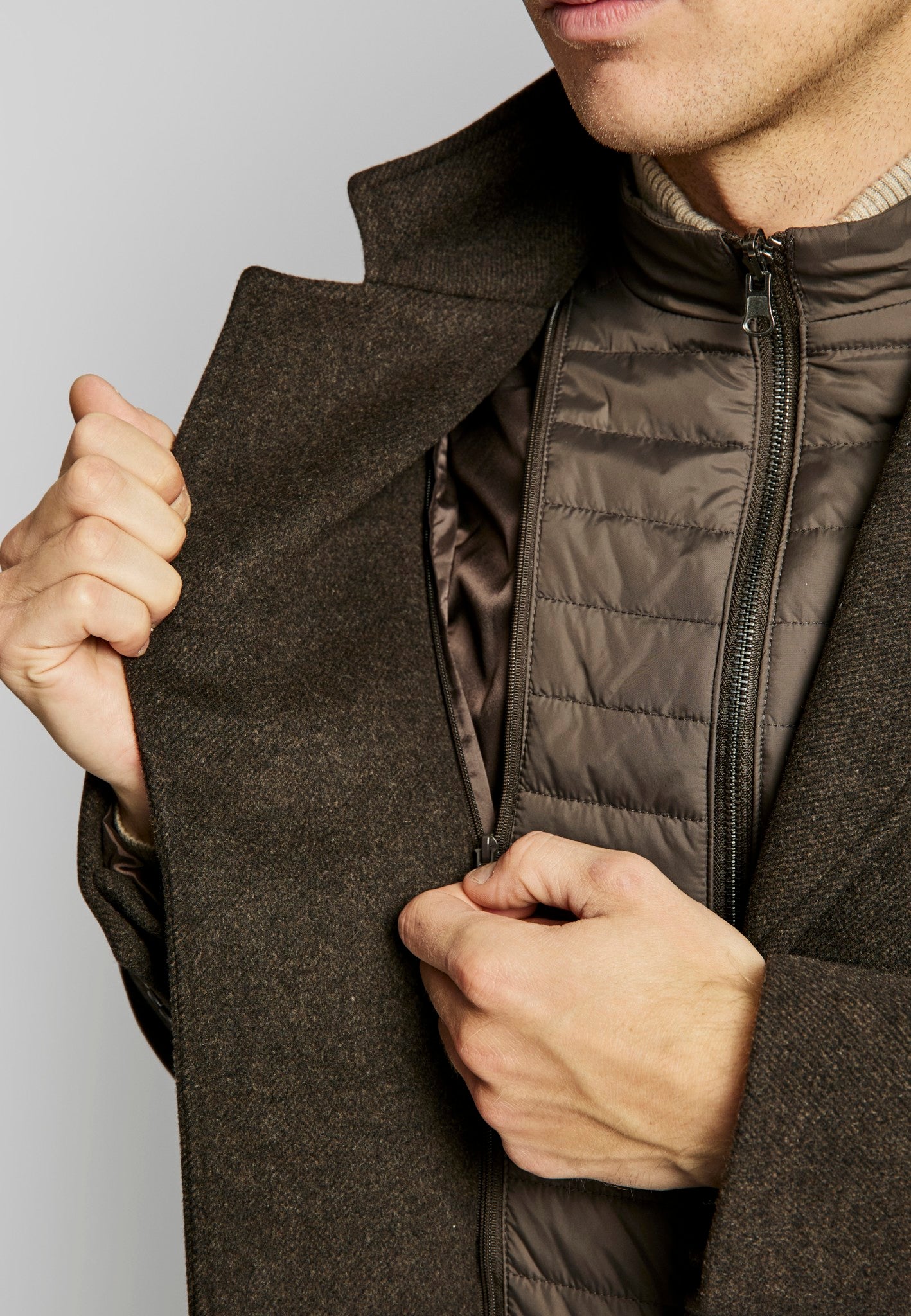 BS Kingston slim fit Rock - Brown