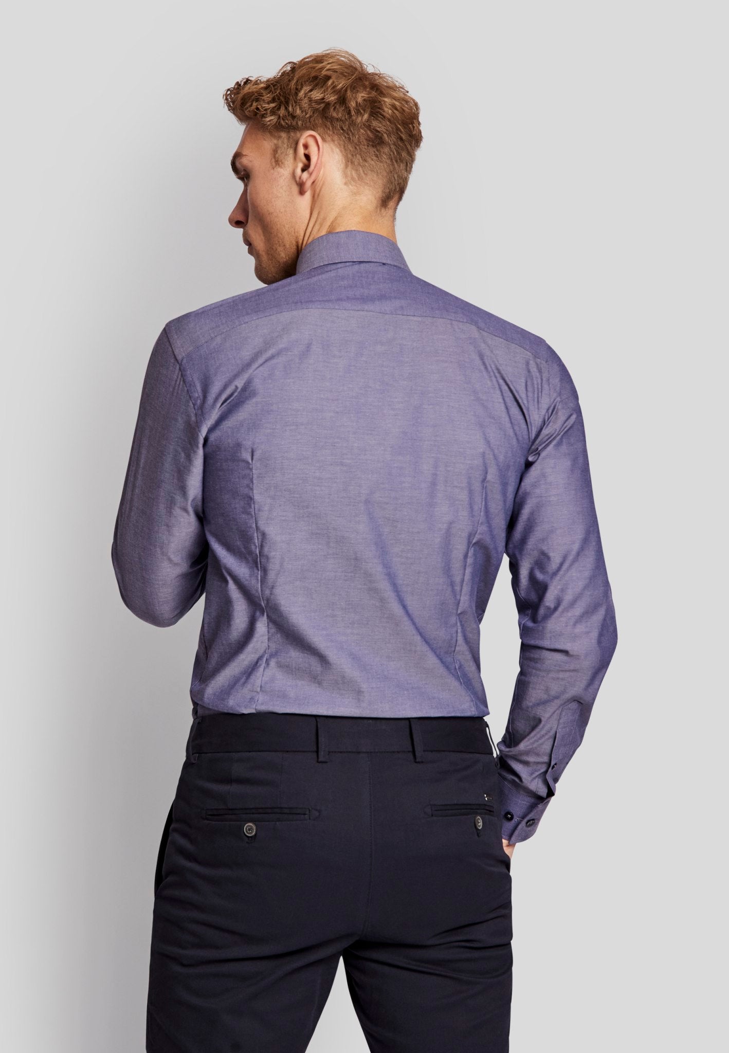 BS Dufresne slim fit Skjorta - Blue