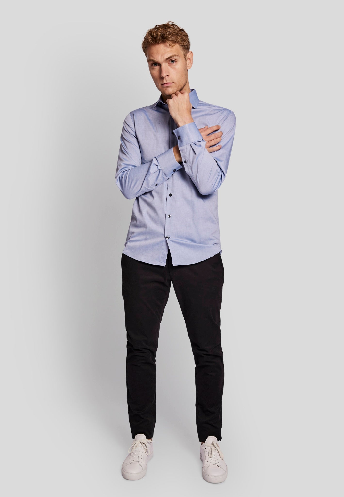 BS Kellerman slim fit Skjorta - Blue