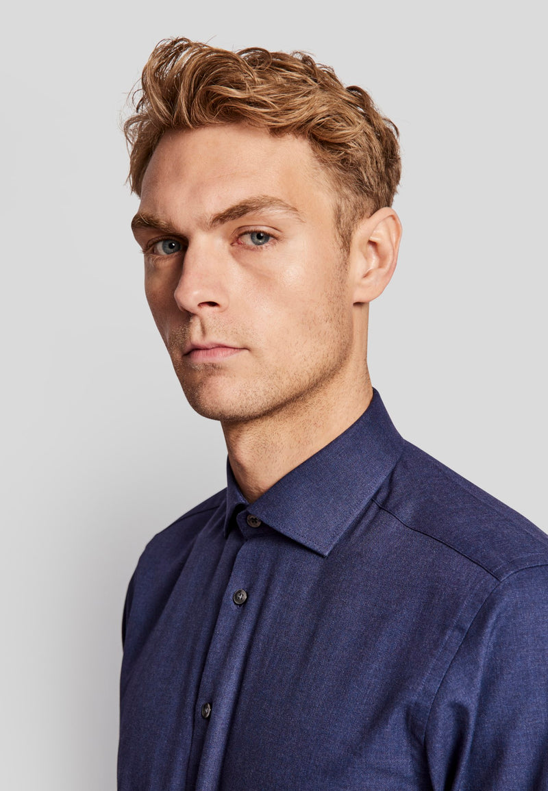 BS Maytag slim fit Skjorta - Dark Blue