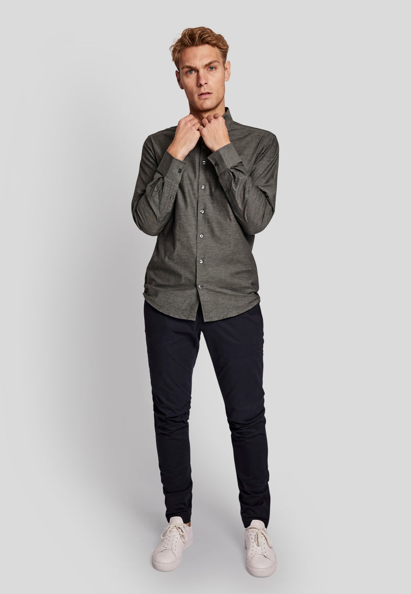 BS Papi slim fit Skjorta - Green