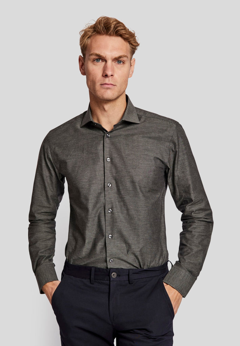 BS Papi slim fit Skjorta - Green