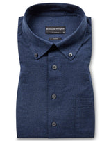 BS Cotton Casual Modern Fit Skjorta - Blue
