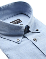 BS Cotton Casual Modern Fit Skjorta - Light Blue