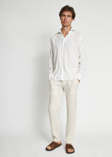 BS Butkus Casual Modern Fit Skjorta - White