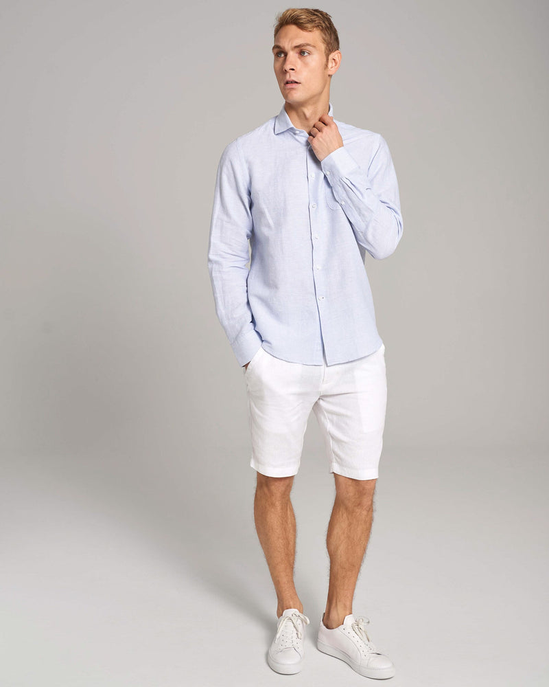 BS Fernando Casual Modern Fit Skjorta - Light Blue/White