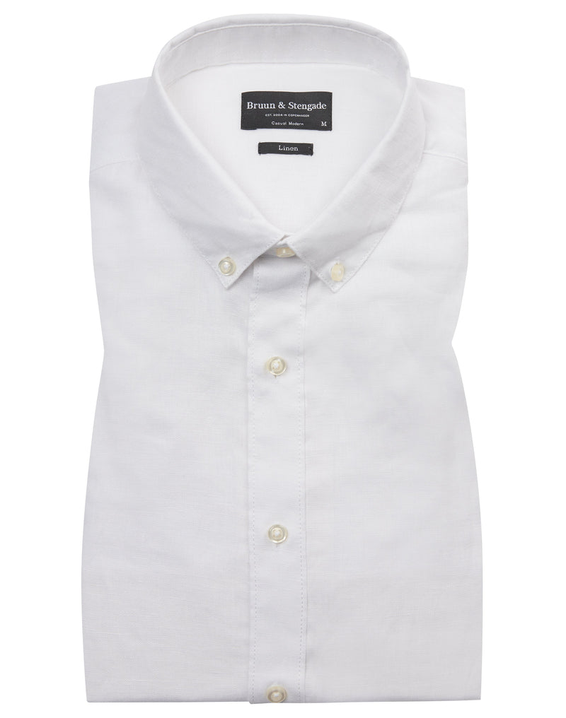 BS Carlos Casual Modern Fit Skjorte - White