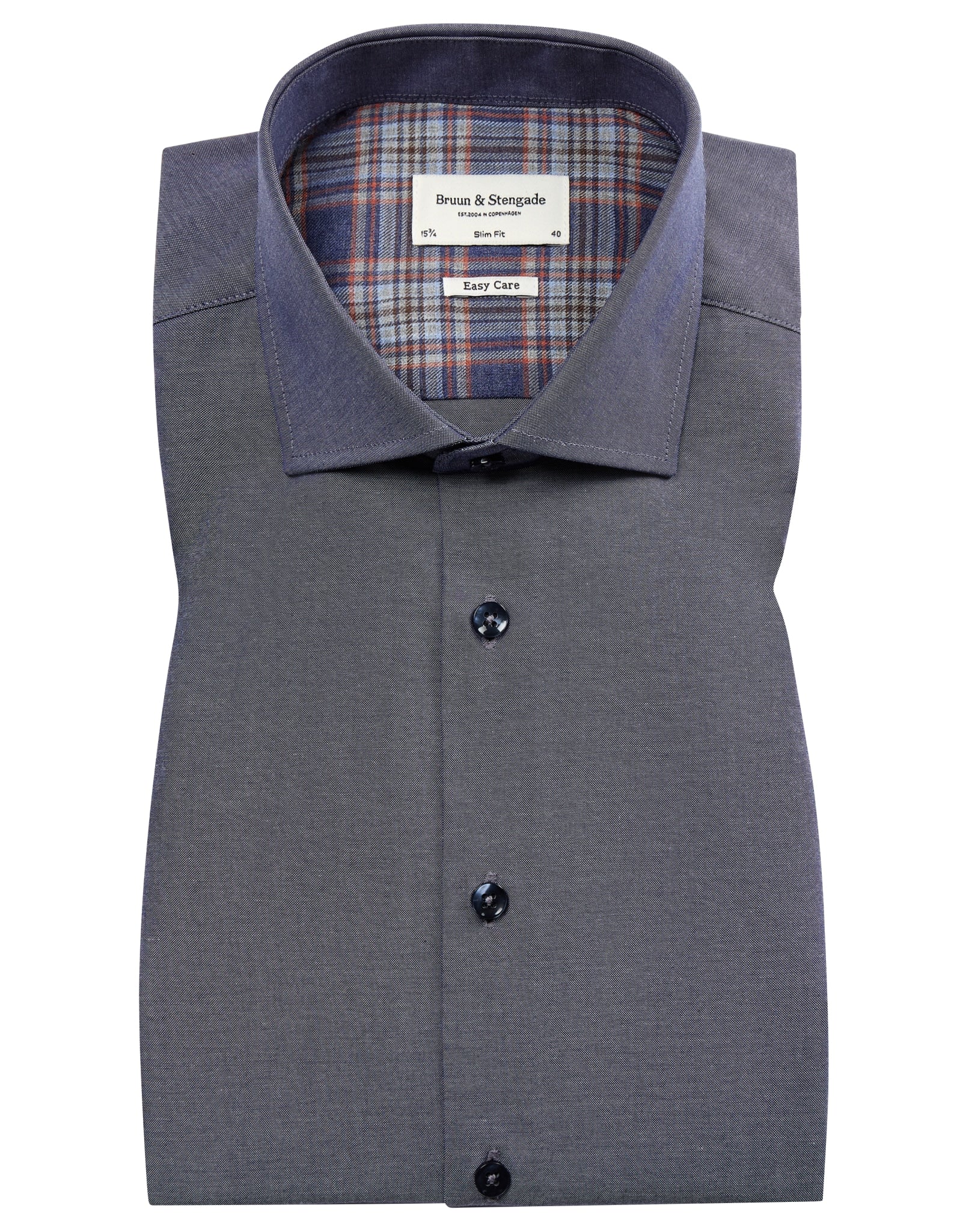 BS Dufresne slim fit Skjorta - Blue