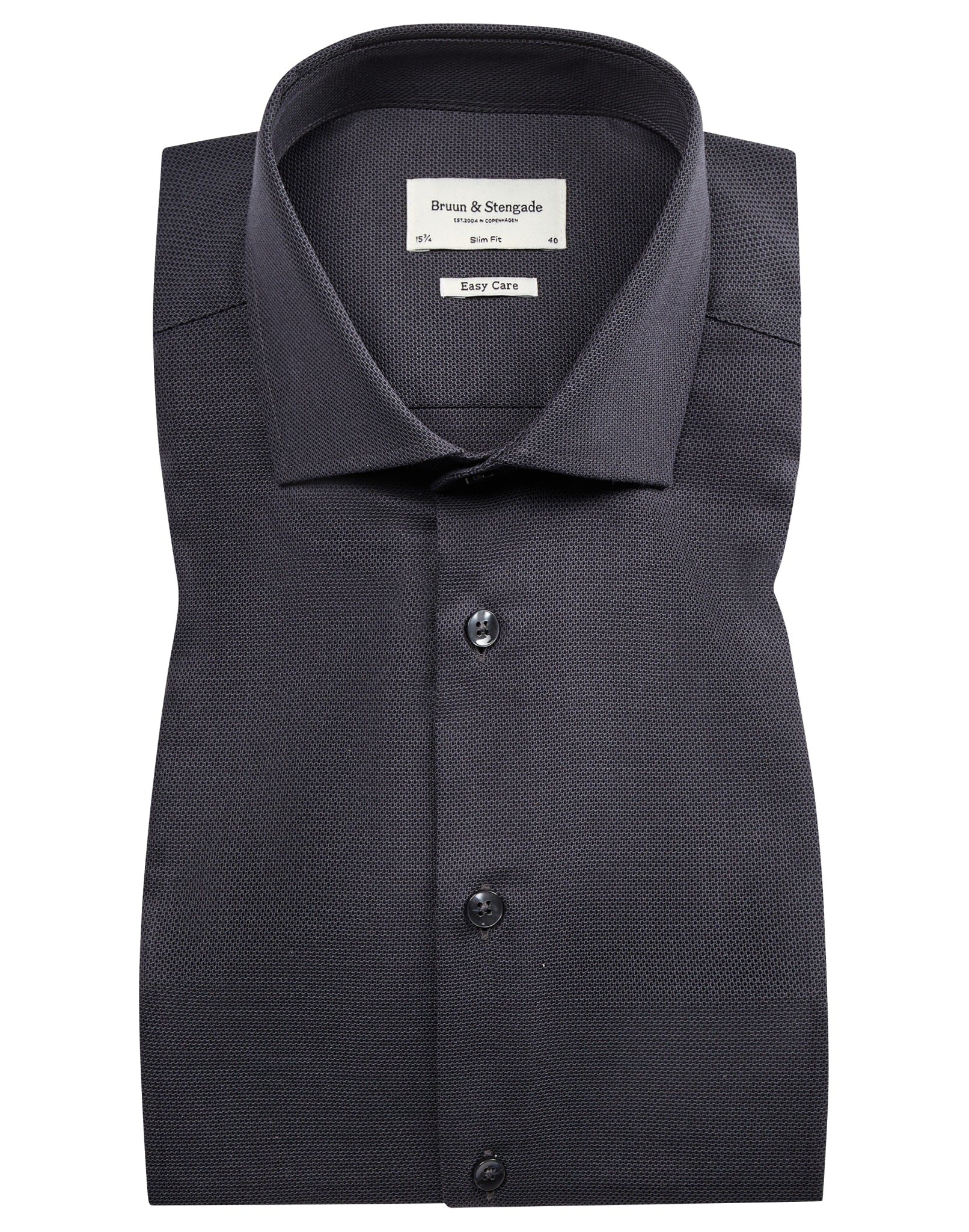 BS Dumo slim fit Skjorta - Charcoal