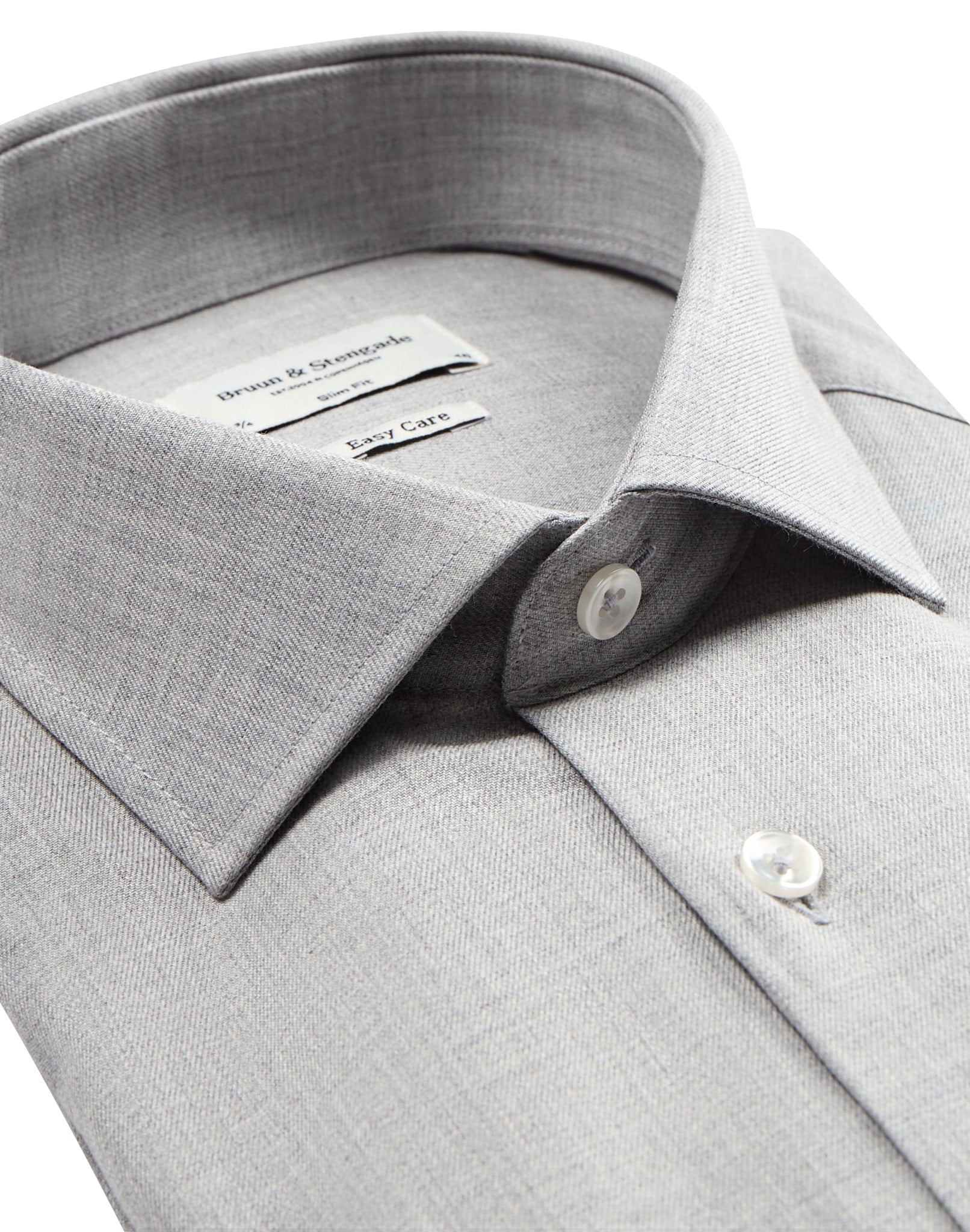 BS Lincoln slim fit Skjorta - Ljusgrå