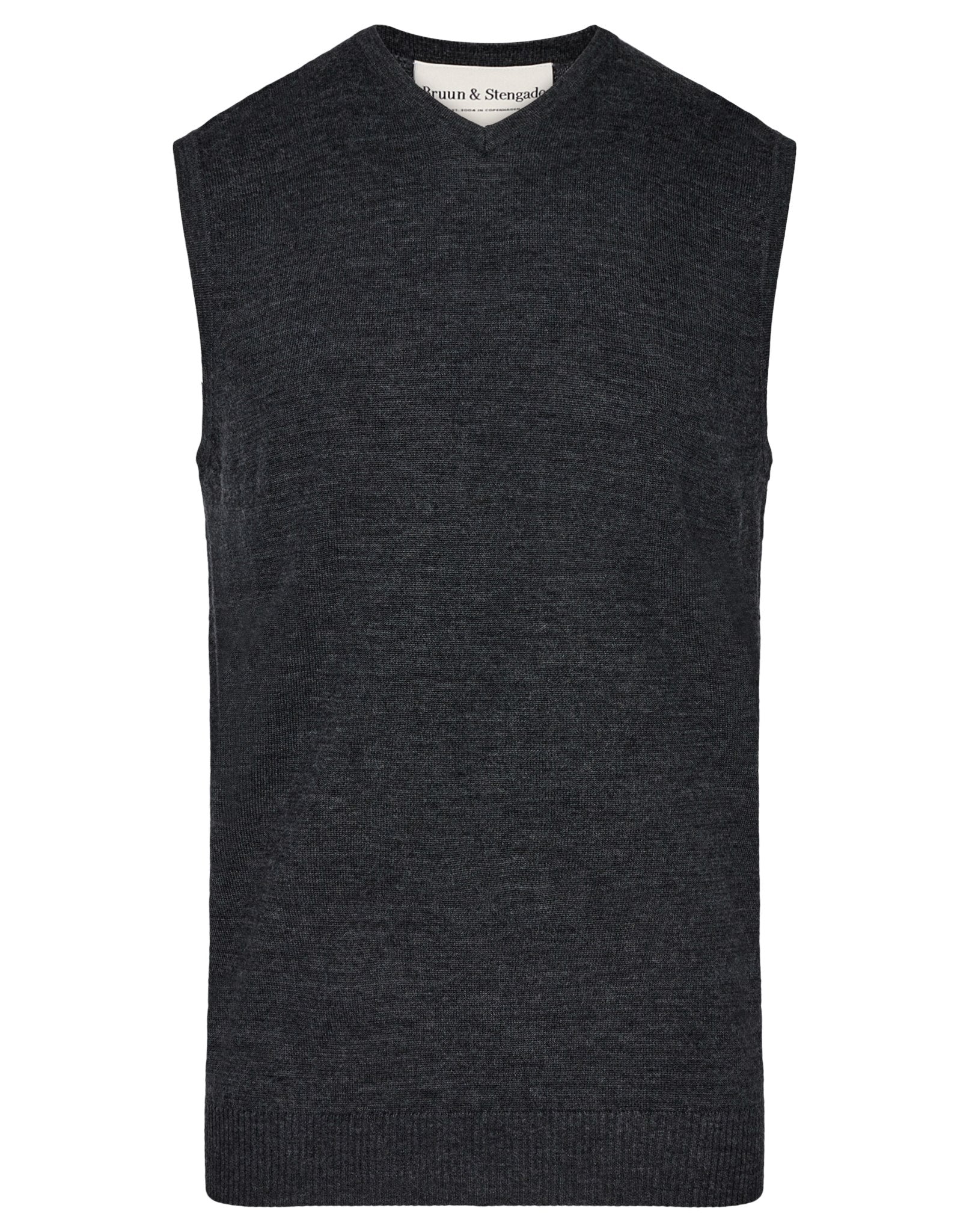 BS Merkur regular fit Stickad tröja - Grey