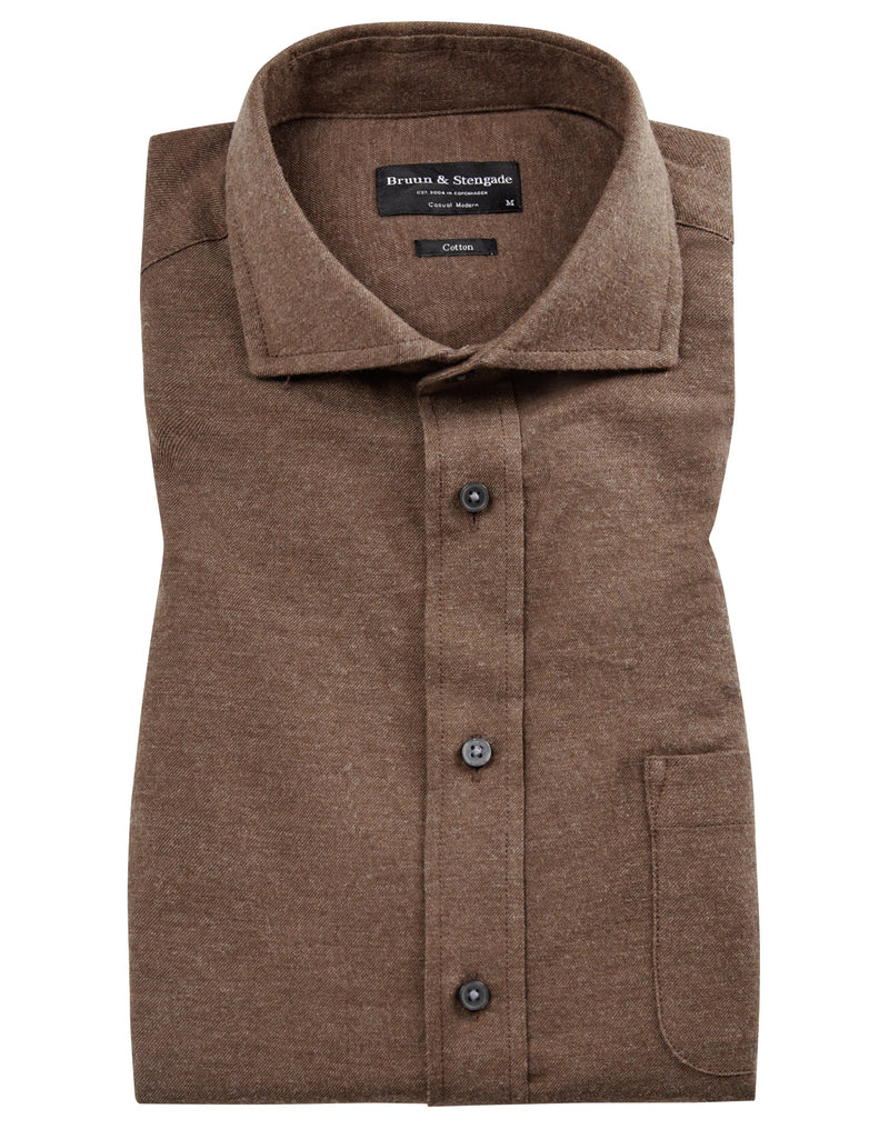 BS Narvik casual modern fit Skjorta - Brown