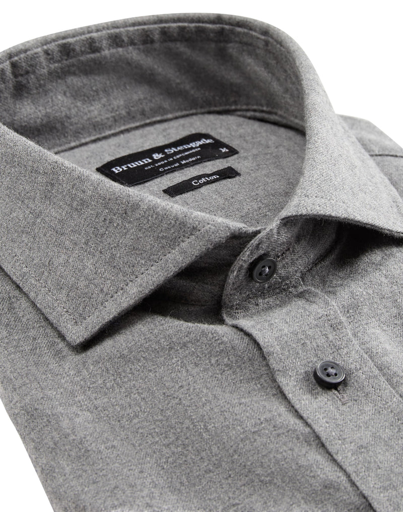 BS Narvik casual modern fit Skjorta - Grey
