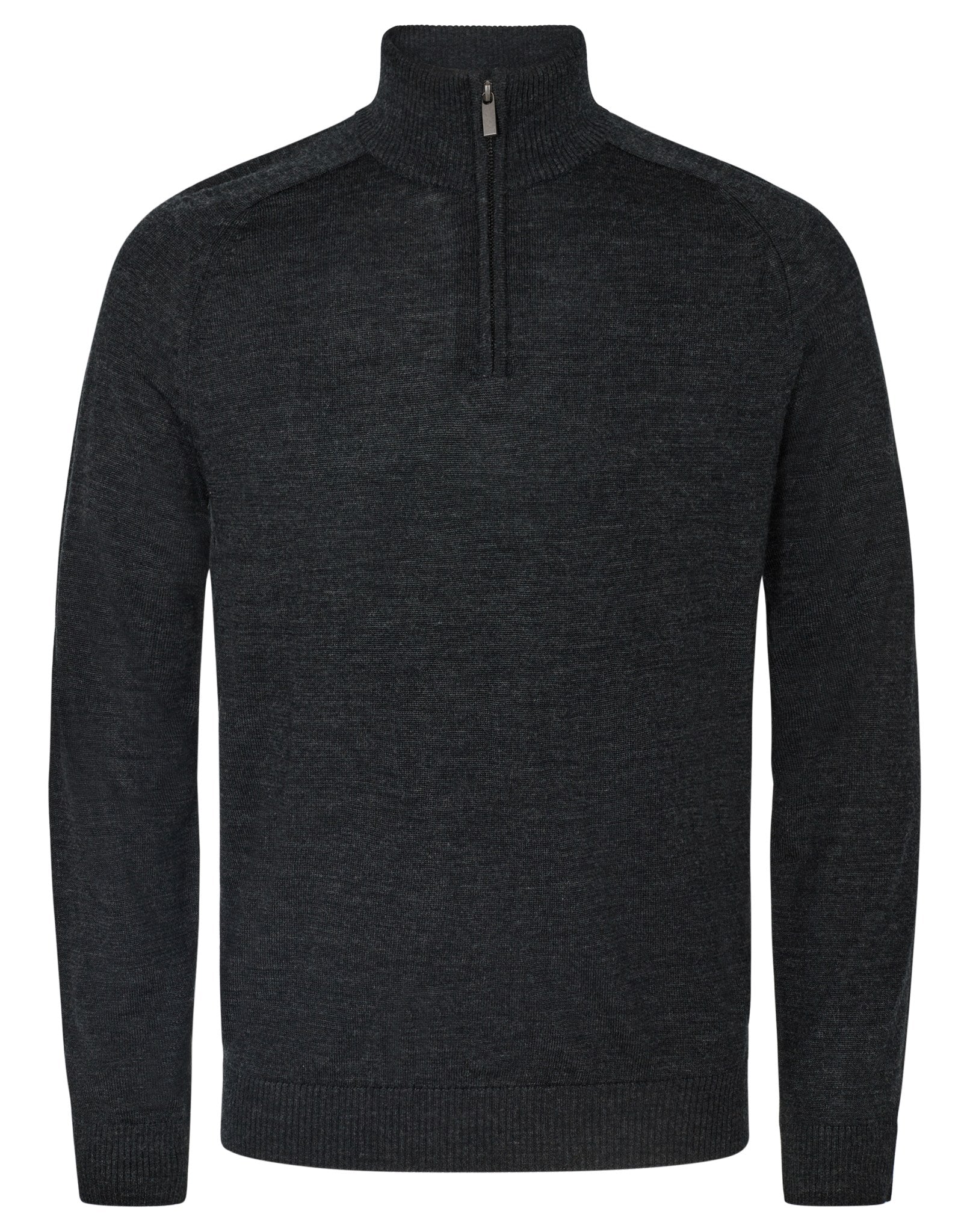 BS Pelle regular fit Stickad tröja - Charcoal