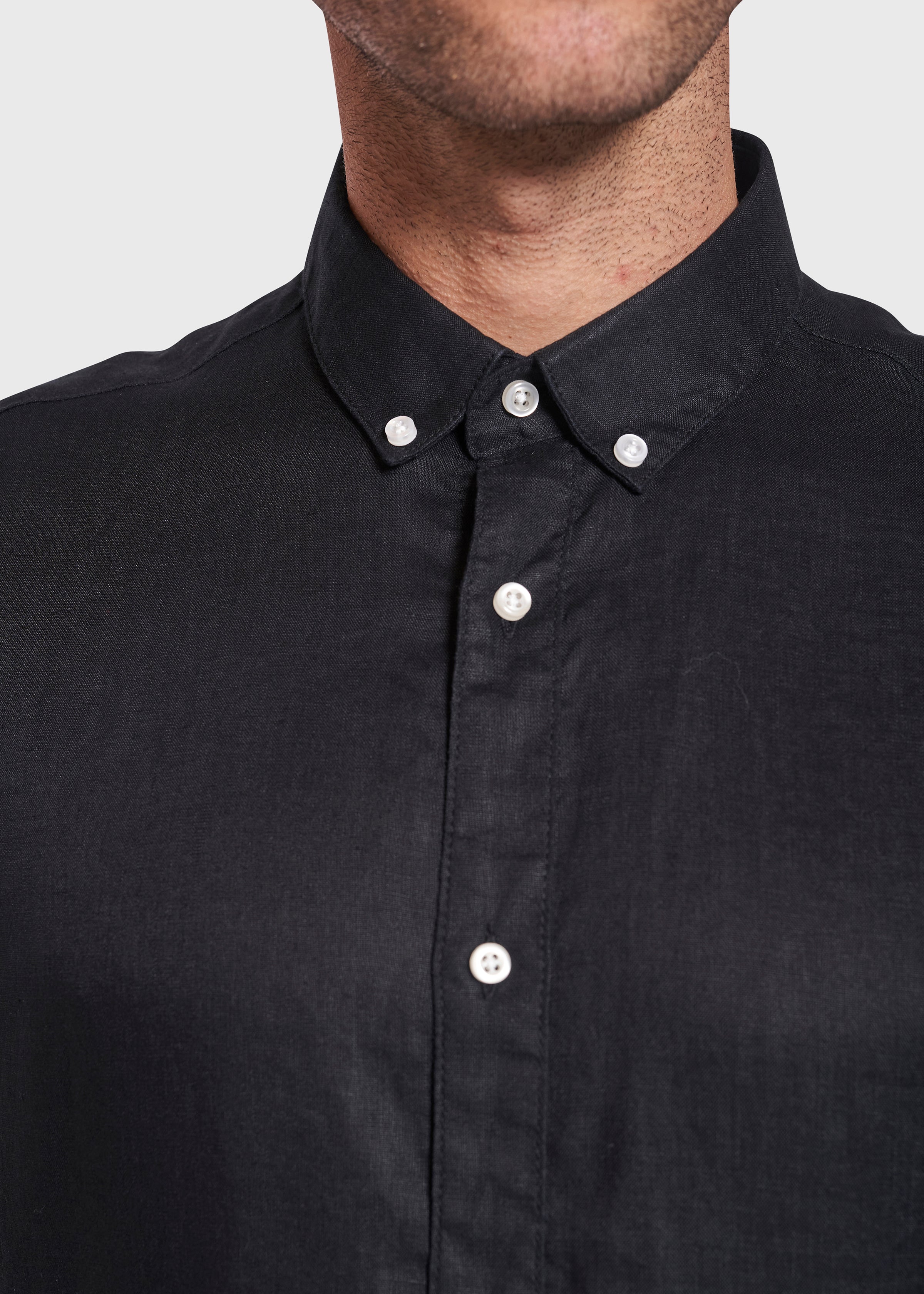 BS Chiba Slim Fit Skjorta Svart