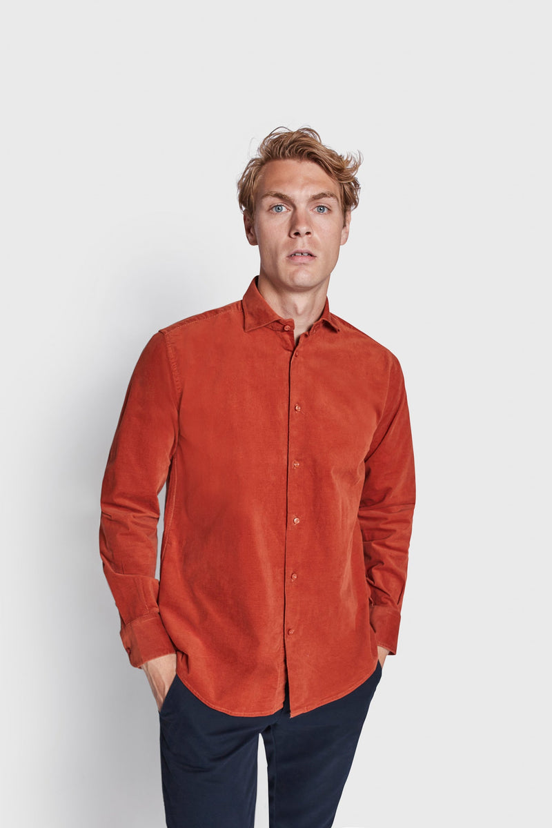 BS Jallow Casual Modern Fit Skjorta - Orange