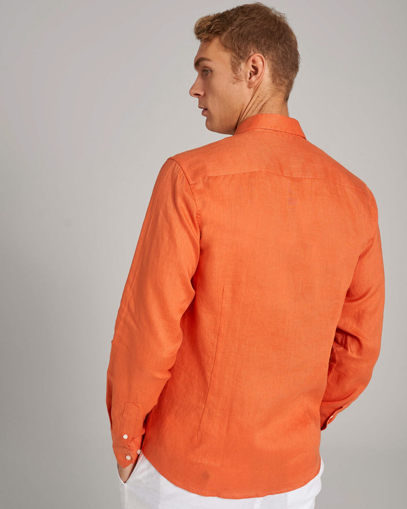 BS Carlos Casual Modern Fit Skjorta - Orange