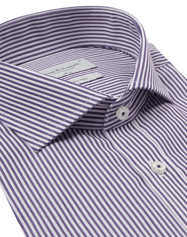 BS Serdar Slim Fit Skjorta - Purple