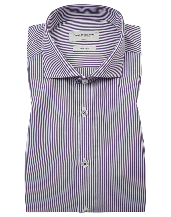 BS Serdar Slim Fit Skjorta - Purple