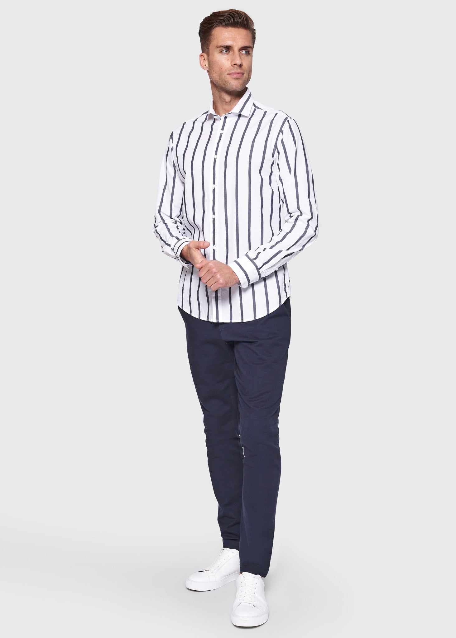BS Sukumo Slim Fit Skjorta - White
