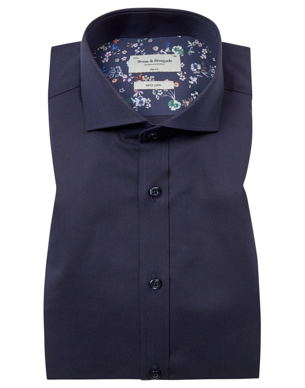 BS Toni Slim Fit Skjorta - Navy