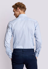 BS Cannavaro Modern Fit Skjorta - Light Blue/White